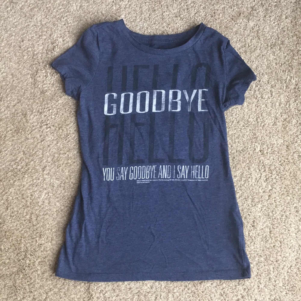 hello / goodbye graphic tee